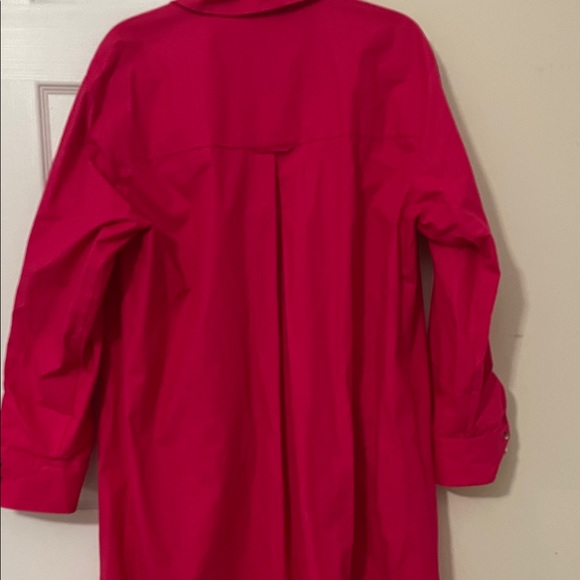 NWOT Maeve by anthropologie Vibrant Pink Button-Up Dress size XL - Picture 10 of 11
